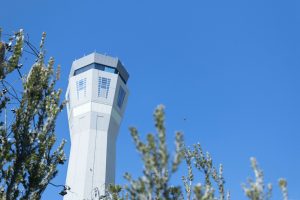 ATC Tower against blue sky