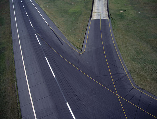 Airport runway.