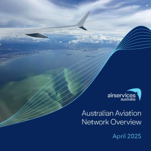 Corporate report cover featuring a plane