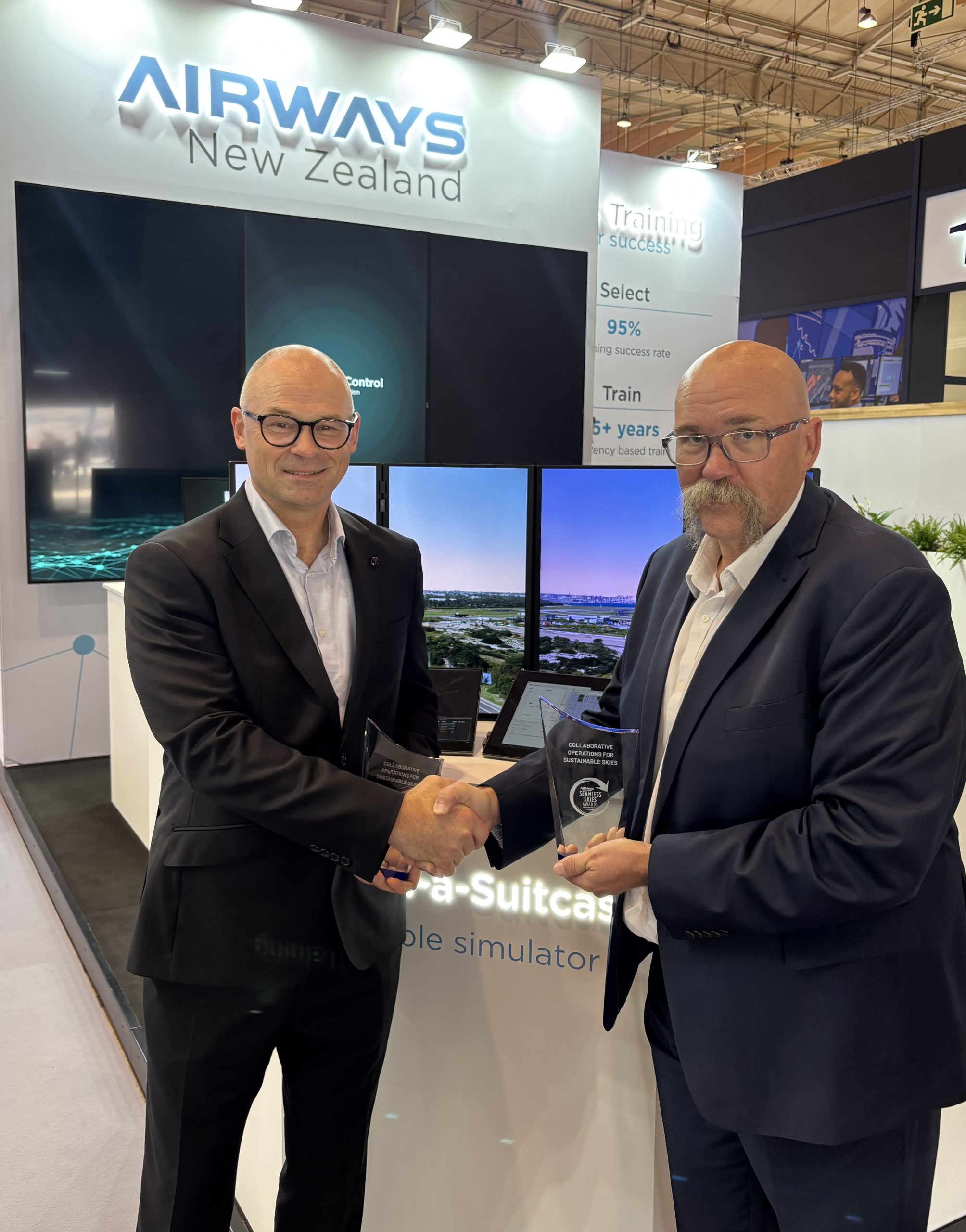 Airways New Zealand and Airservices Australia win global award for collaboration