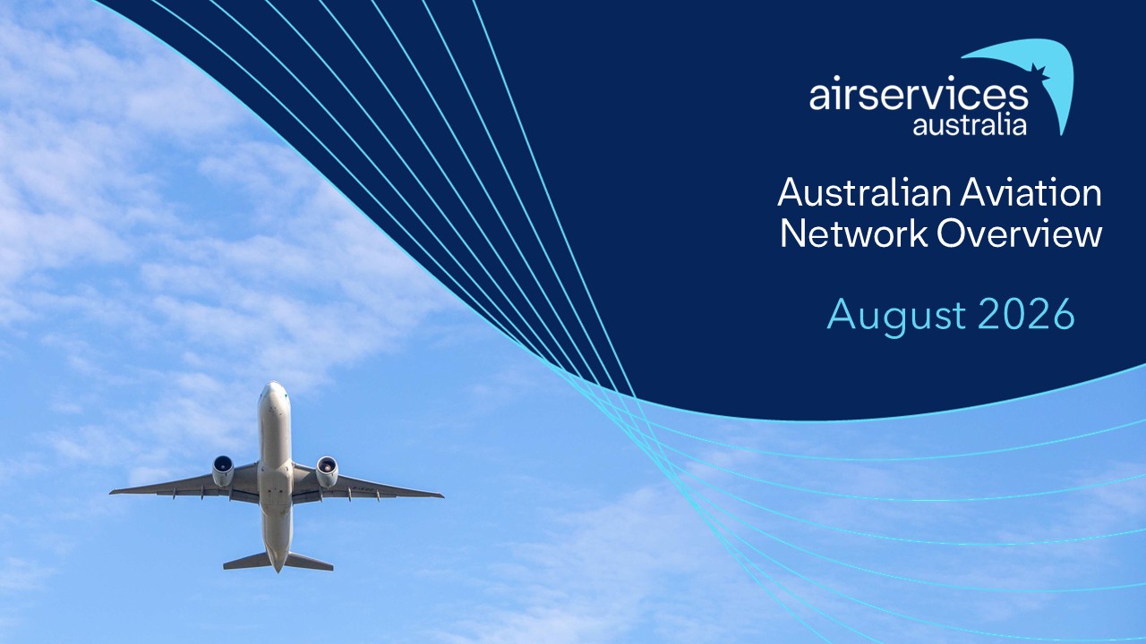 Corporate image of plane flying for network overview