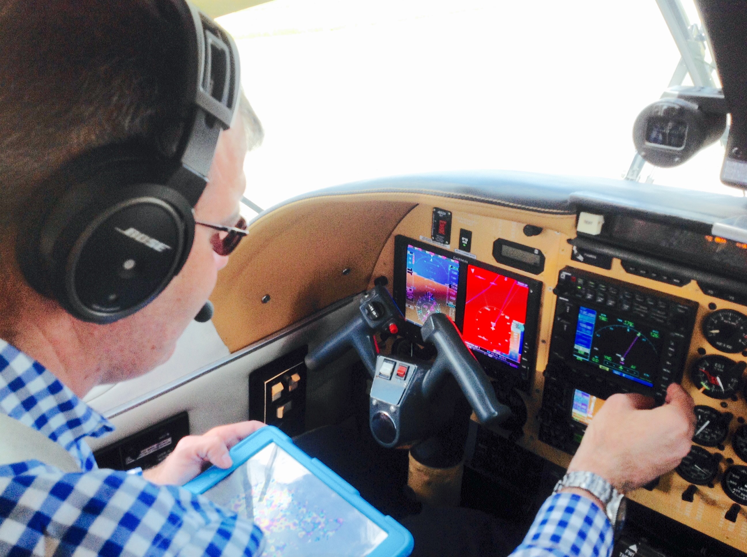 A Chief Pilot from Archerfield in his GNSS-fit aircraft