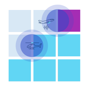 Different classes of airspace.