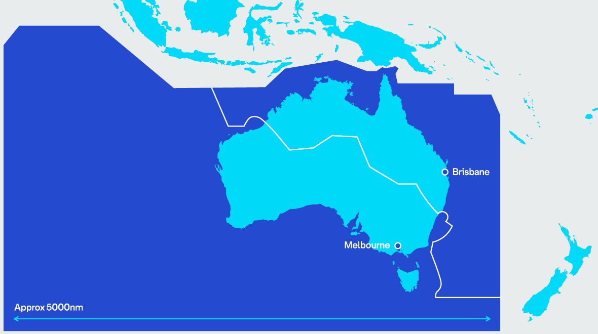 australia-map-diagram Australian Airspace Map - description below