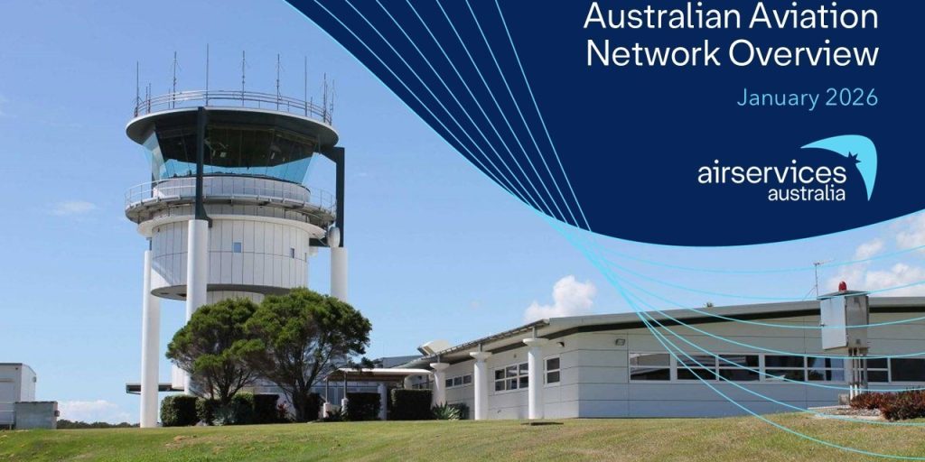 Gold Coast Air Traffic Control Tower against a blue sky backdrop