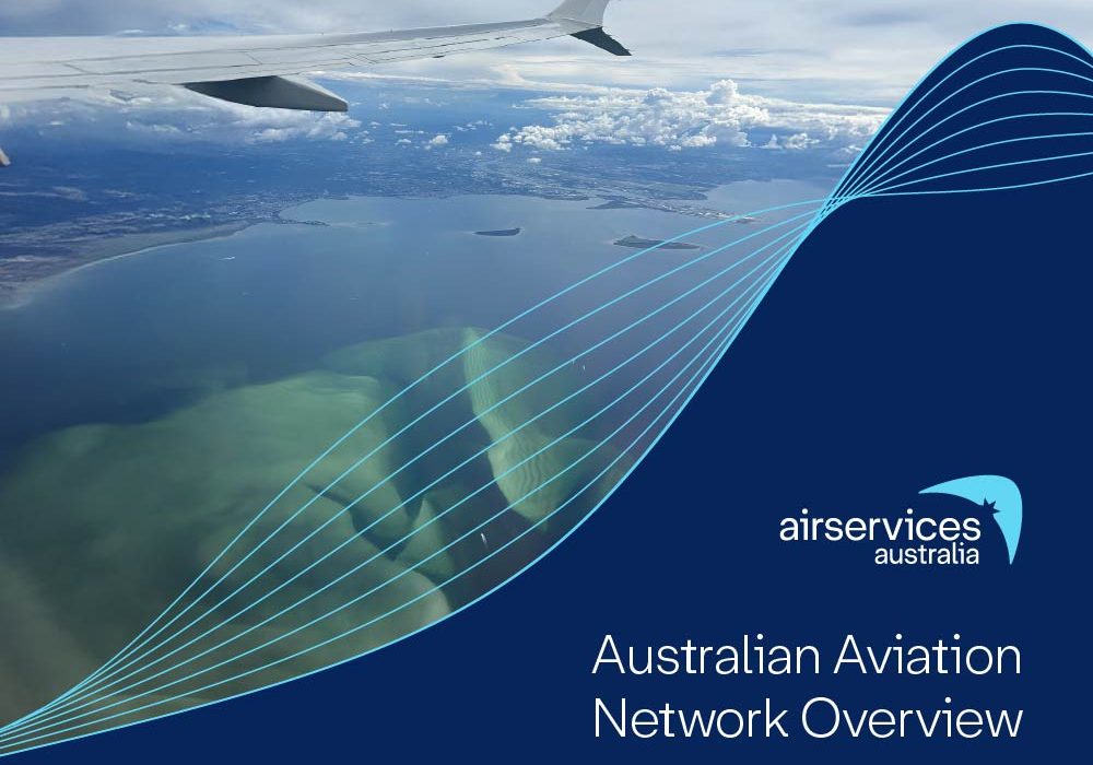 Corporate report cover featuring a plane