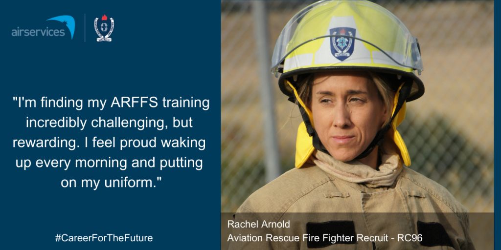 Rachel Arnold, a new ARFFS recruit, shares her passion for the job.