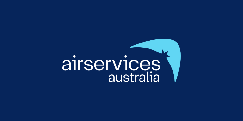 Airservices Logo (navy background)
