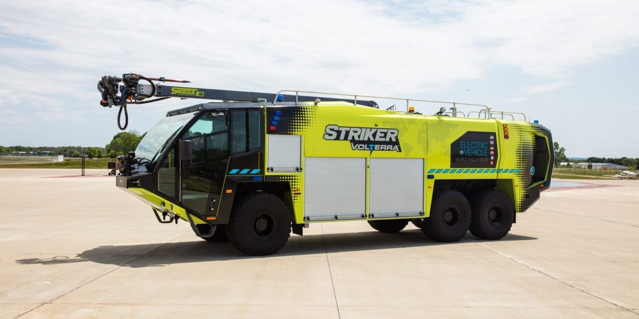 A cutting-edge new hybrid ARFFS truck to be used at WSIA.